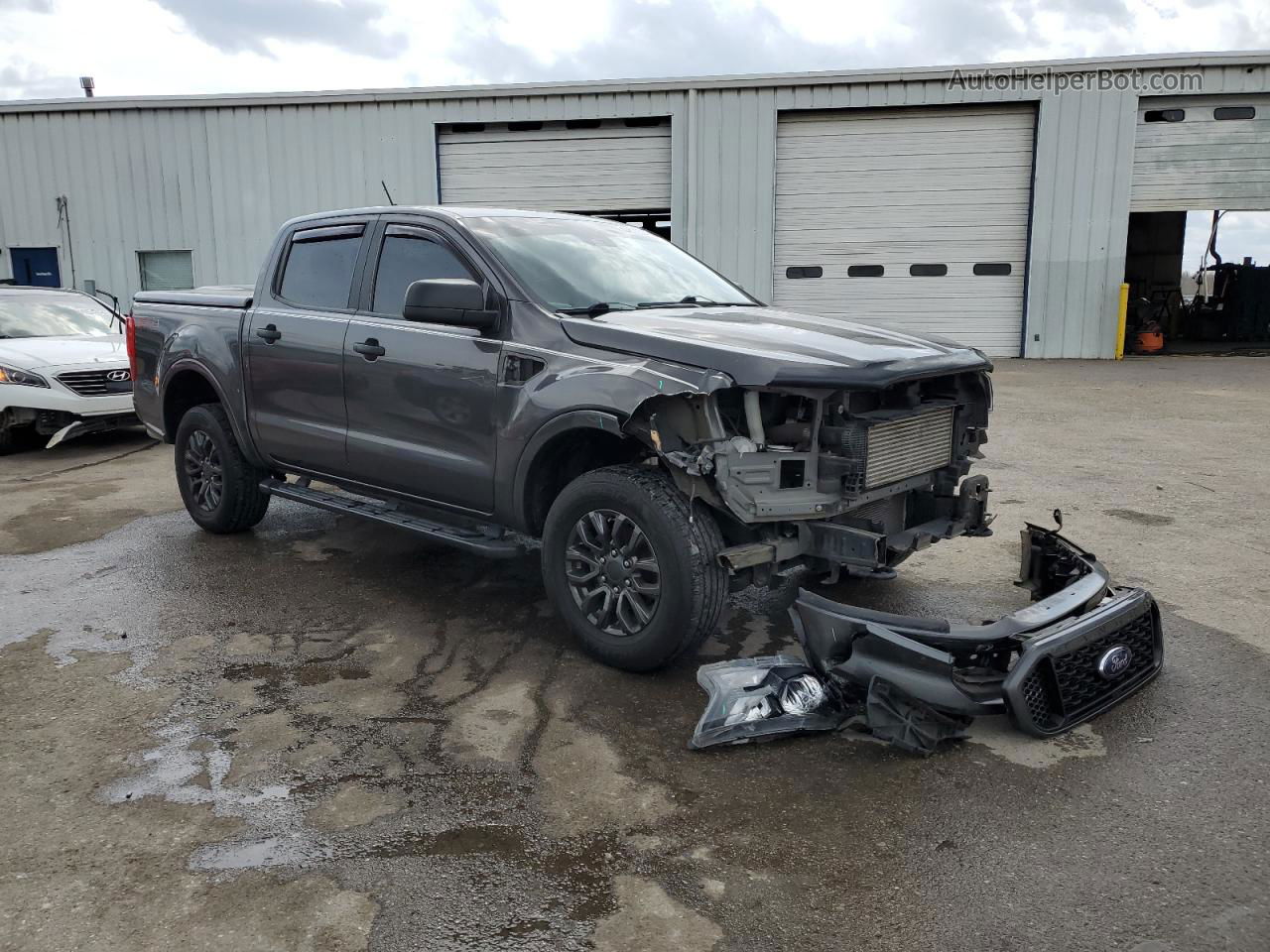 2019 Ford Ranger Xl Gray vin: 1FTER4FHXKLA01318