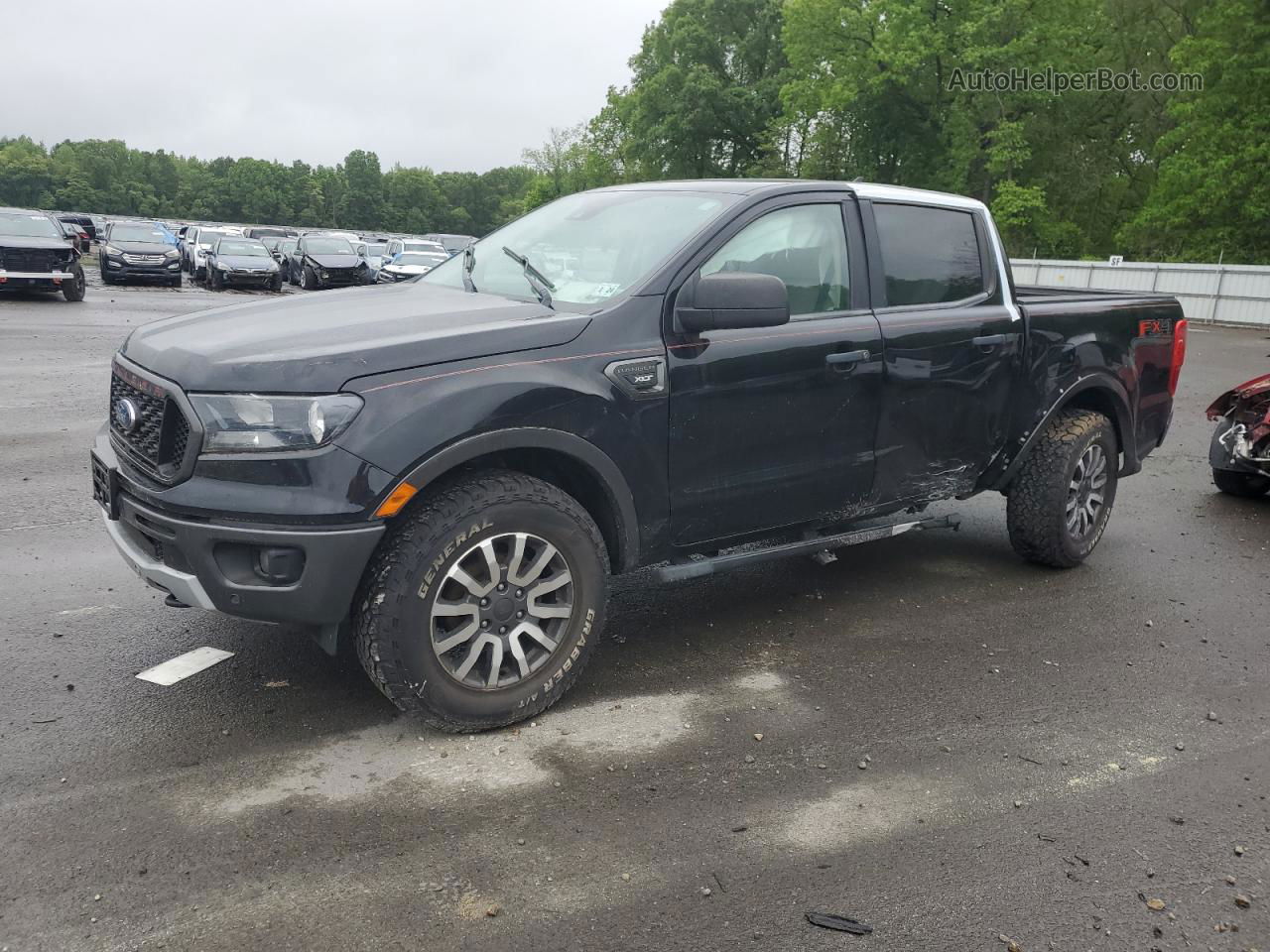 2019 Ford Ranger Xl Black vin: 1FTER4FHXKLA03103