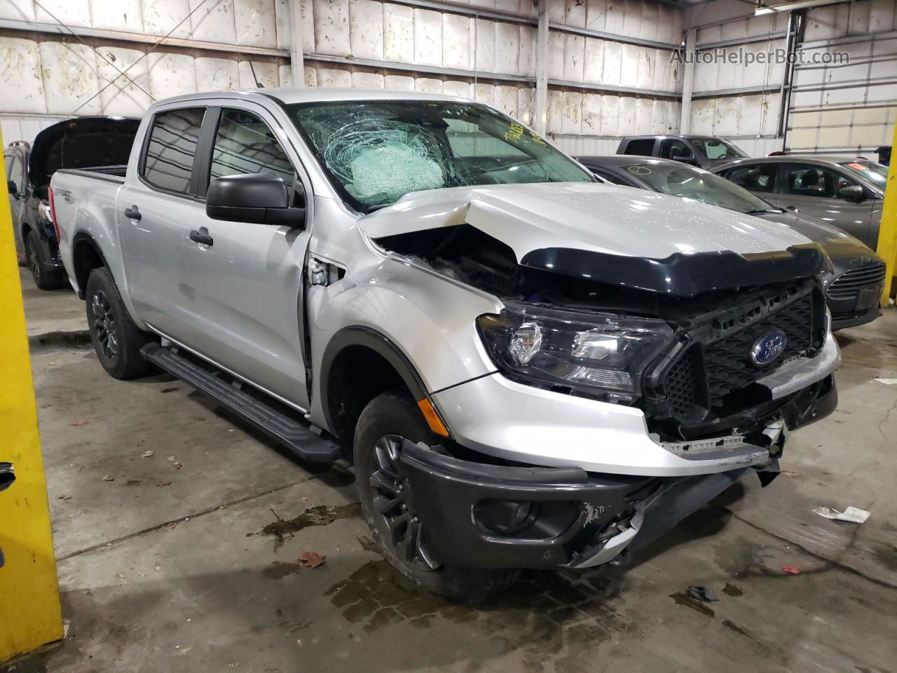 2019 Ford Ranger Xl Silver vin: 1FTER4FHXKLA15929