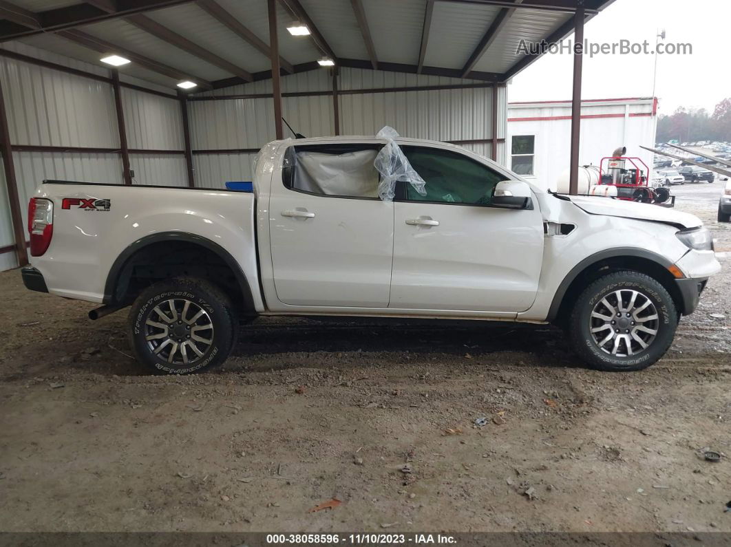 2019 Ford Ranger Lariat White vin: 1FTER4FHXKLA52883