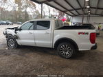 2019 Ford Ranger Lariat White vin: 1FTER4FHXKLA52883