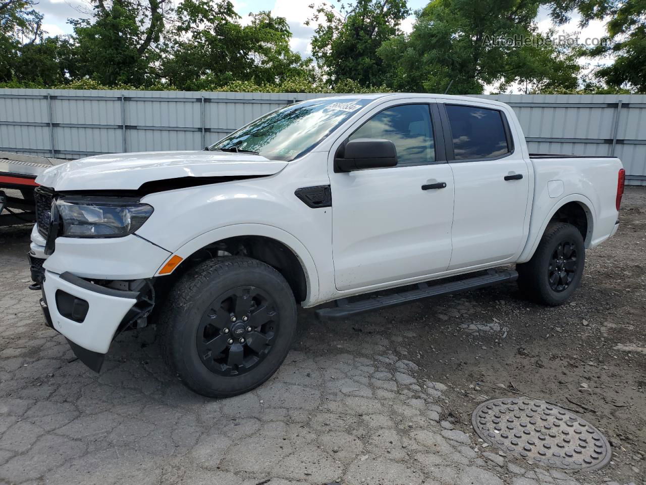 2019 Ford Ranger Xl White vin: 1FTER4FHXKLA70316