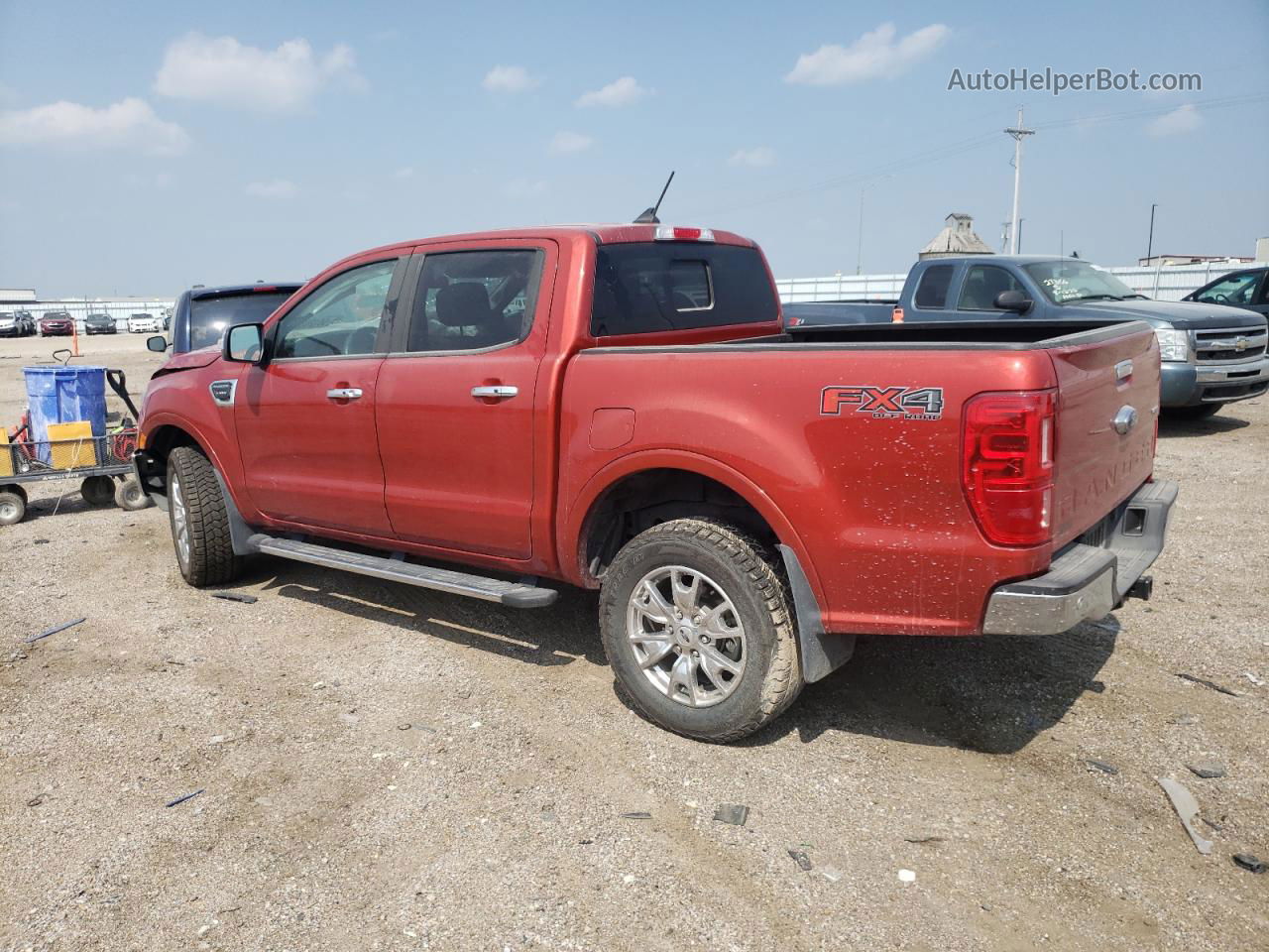 2019 Ford Ranger Xl Red vin: 1FTER4FHXKLA79355