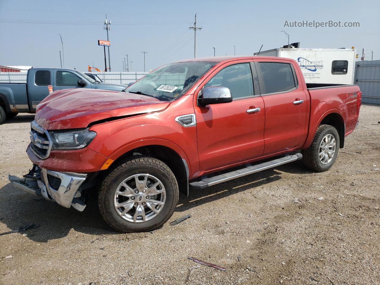 2019 Ford Ranger Xl Red vin: 1FTER4FHXKLA79355