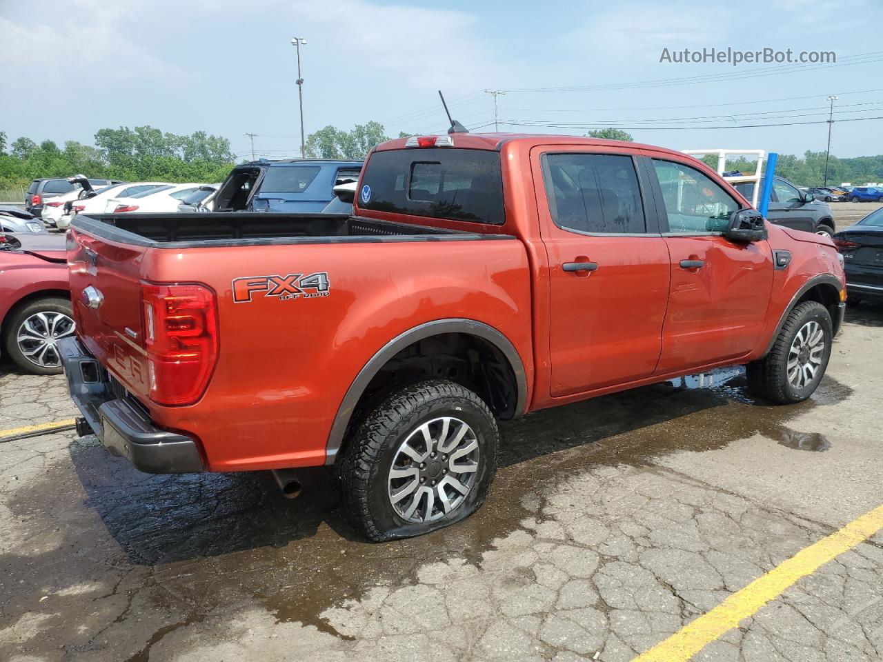 2019 Ford Ranger Xl Red vin: 1FTER4FHXKLB13813