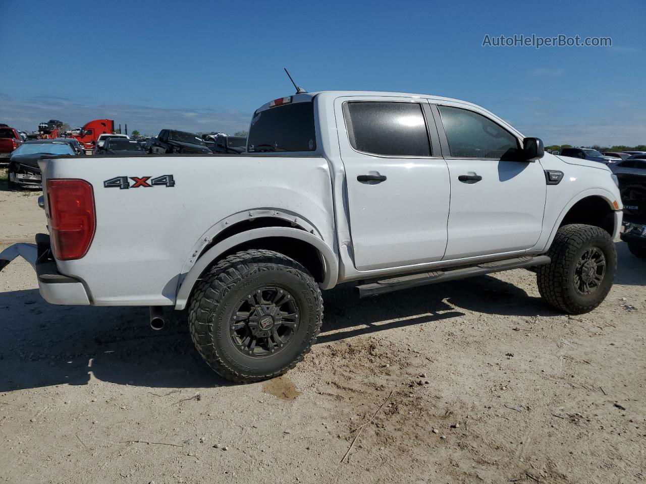 2019 Ford Ranger Xl White vin: 1FTER4FHXKLB24195