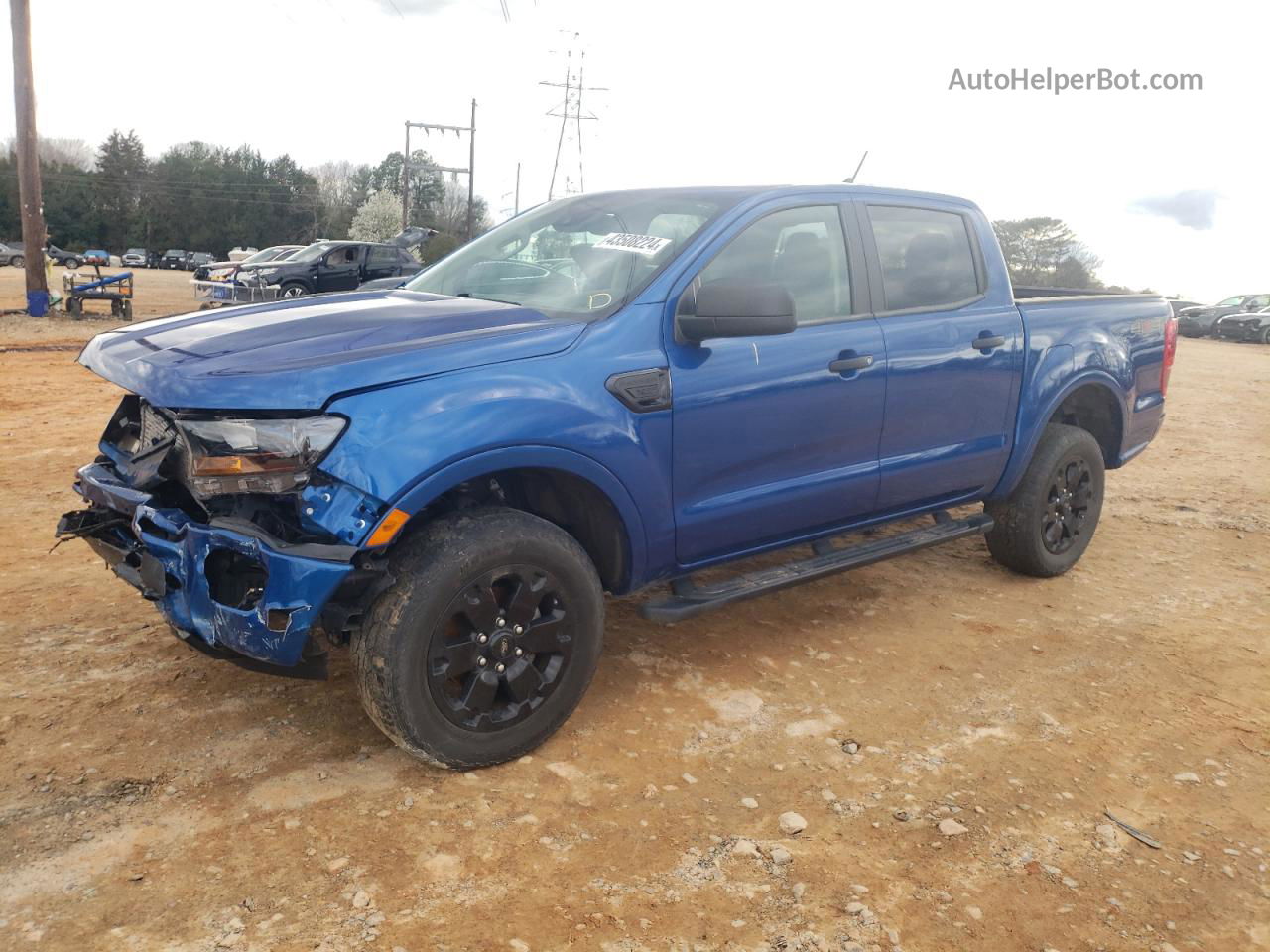 2020 Ford Ranger Xl Blue vin: 1FTER4FHXLLA65313