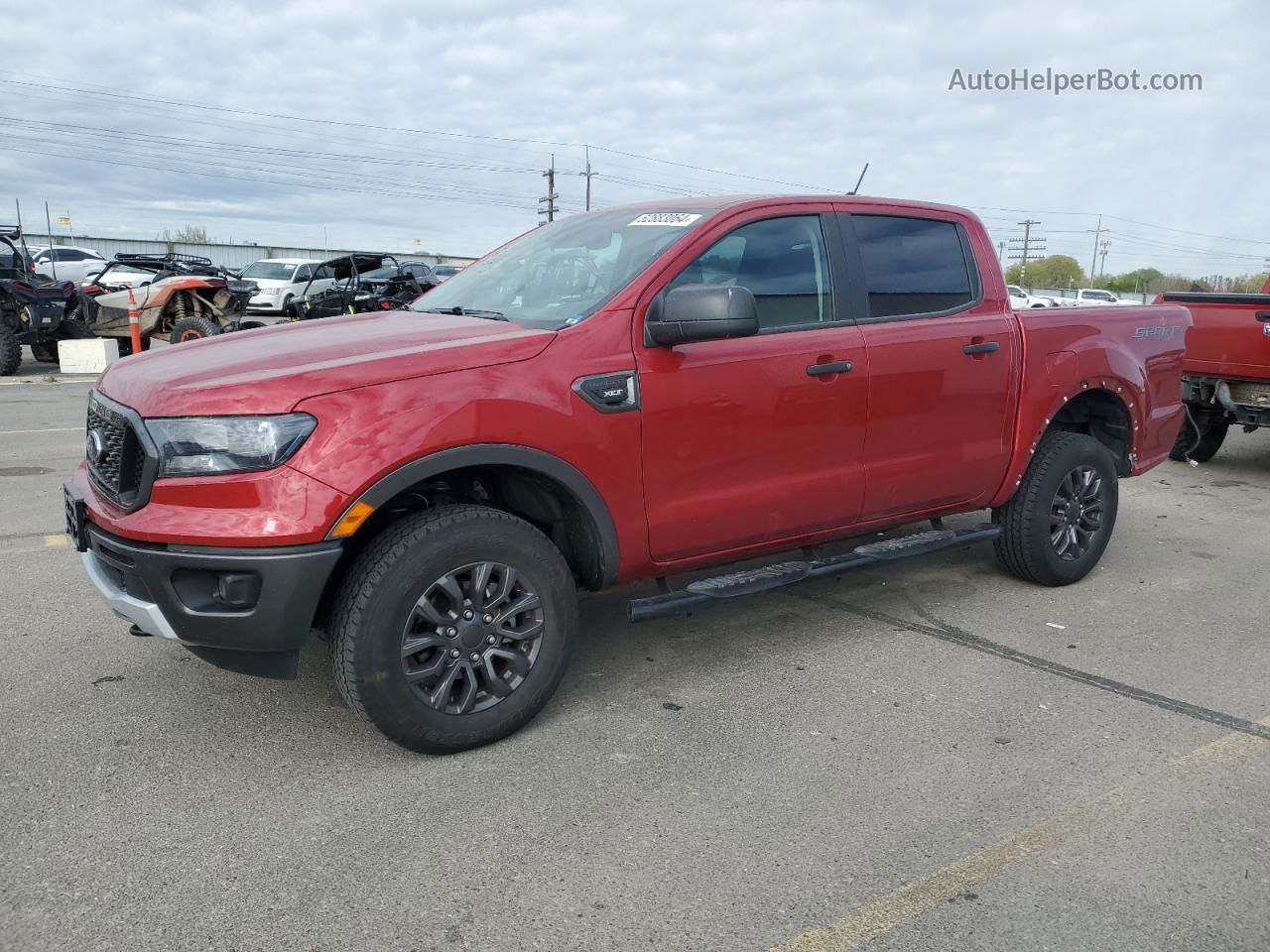 2020 Ford Ranger Xl Red vin: 1FTER4FHXLLA67739