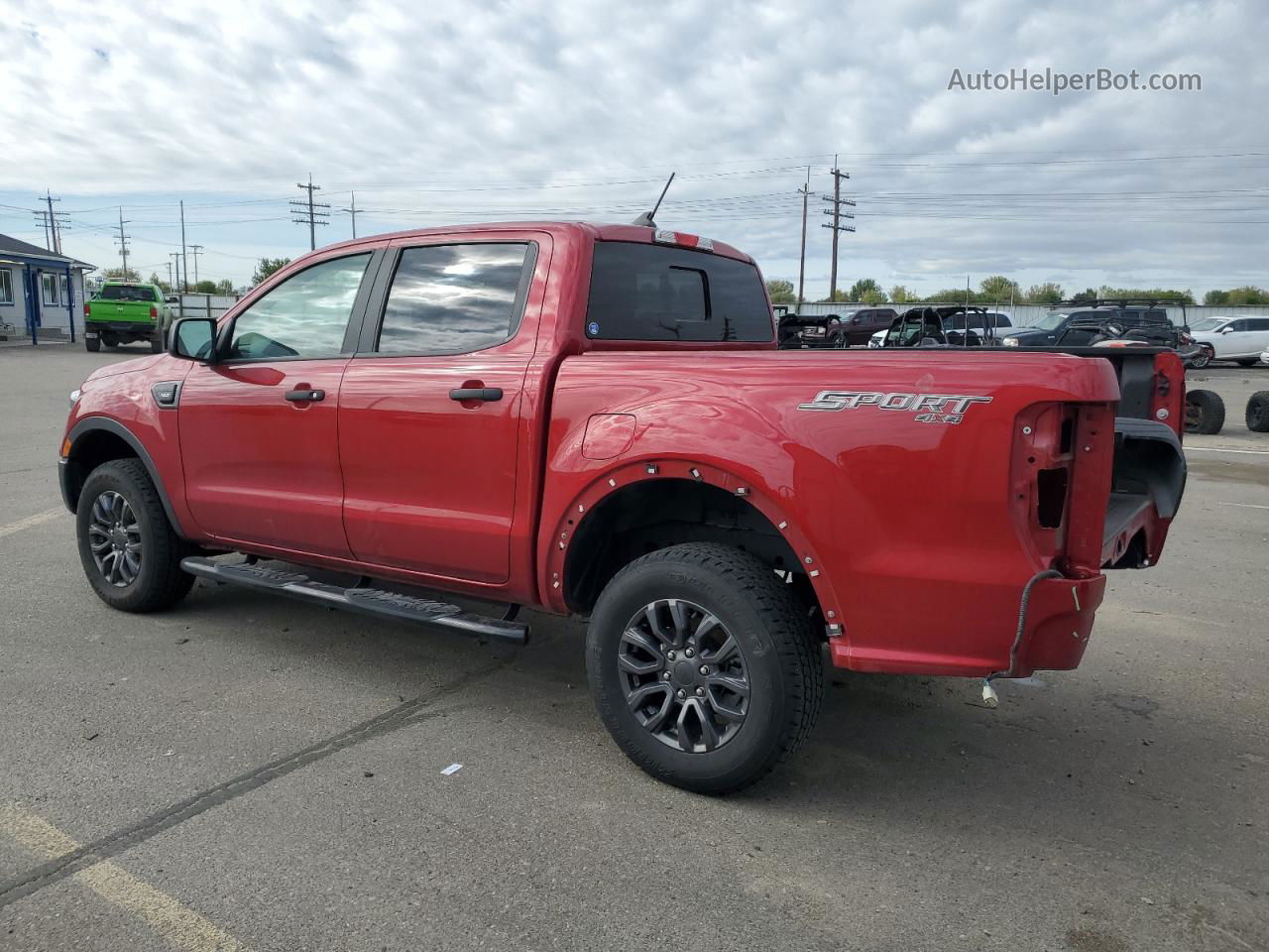 2020 Ford Ranger Xl Red vin: 1FTER4FHXLLA67739