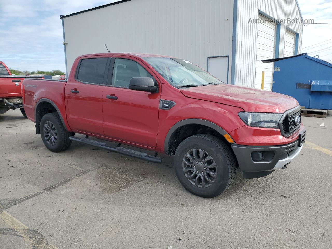 2020 Ford Ranger Xl Red vin: 1FTER4FHXLLA67739