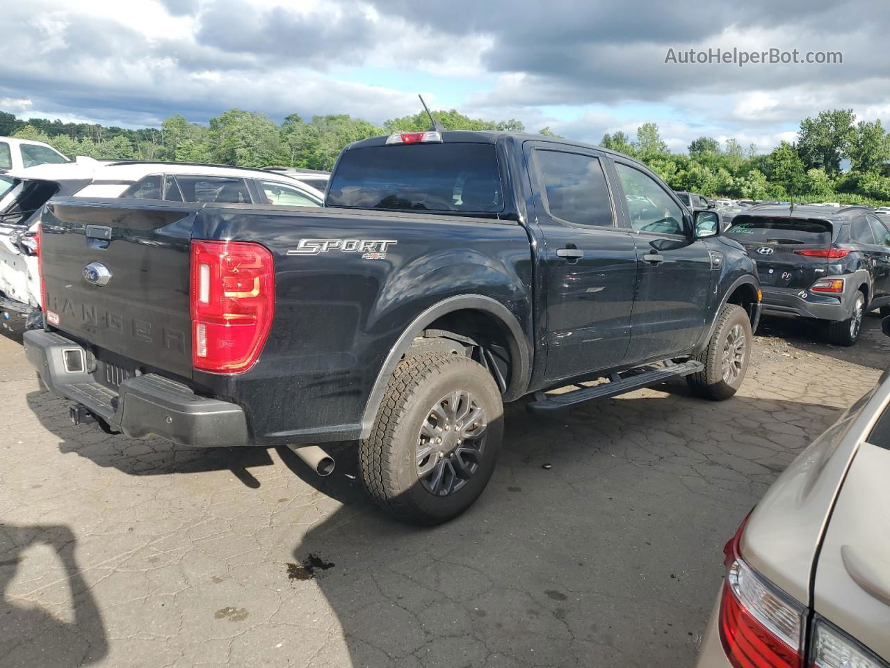 2020 Ford Ranger Xl Черный vin: 1FTER4FHXLLA90681