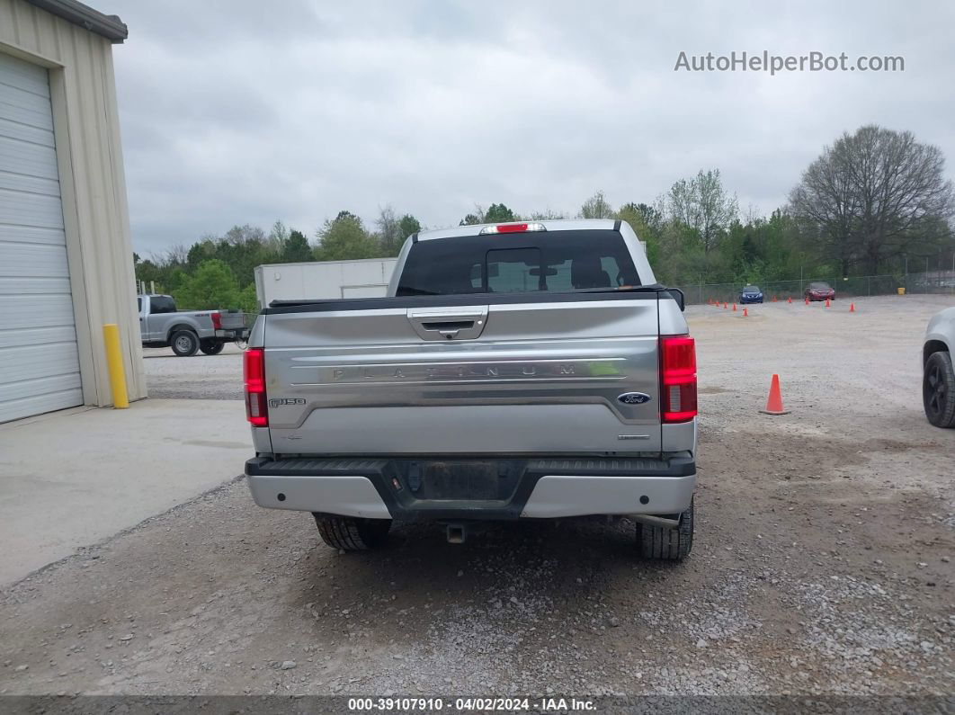 2019 Ford F-150 Platinum Silver vin: 1FTEW1C42KFB48949