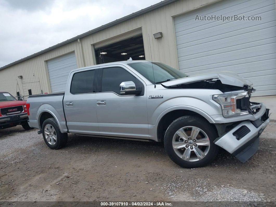 2019 Ford F-150 Platinum Серебряный vin: 1FTEW1C42KFB48949