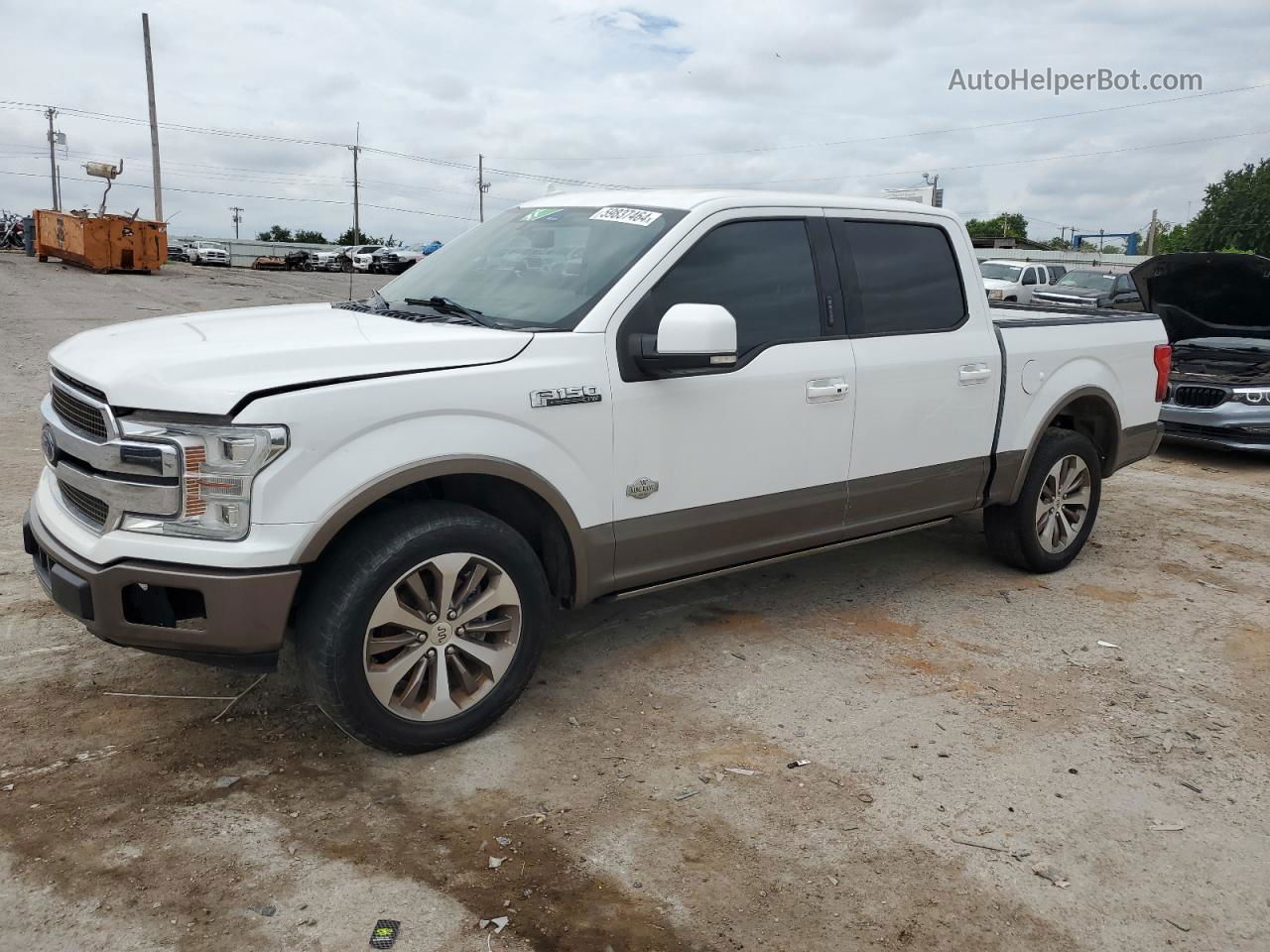 2019 Ford F150 Supercrew White vin: 1FTEW1C43KFC10519