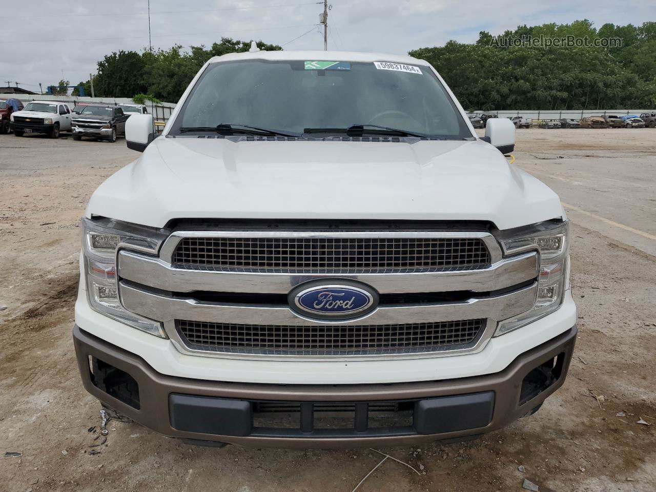 2019 Ford F150 Supercrew White vin: 1FTEW1C43KFC10519