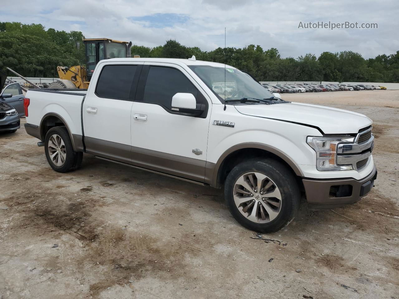 2019 Ford F150 Supercrew White vin: 1FTEW1C43KFC10519