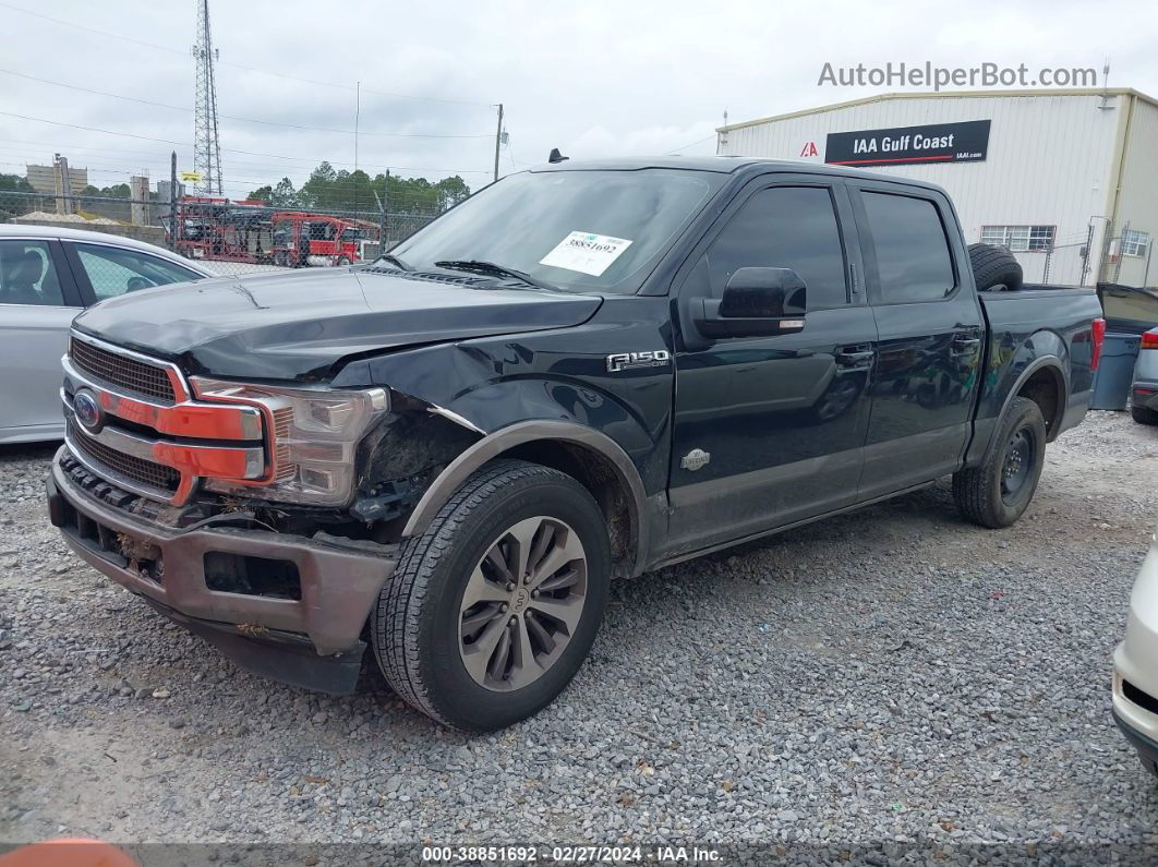 2019 Ford F-150 King Ranch Black vin: 1FTEW1C43KFC12058