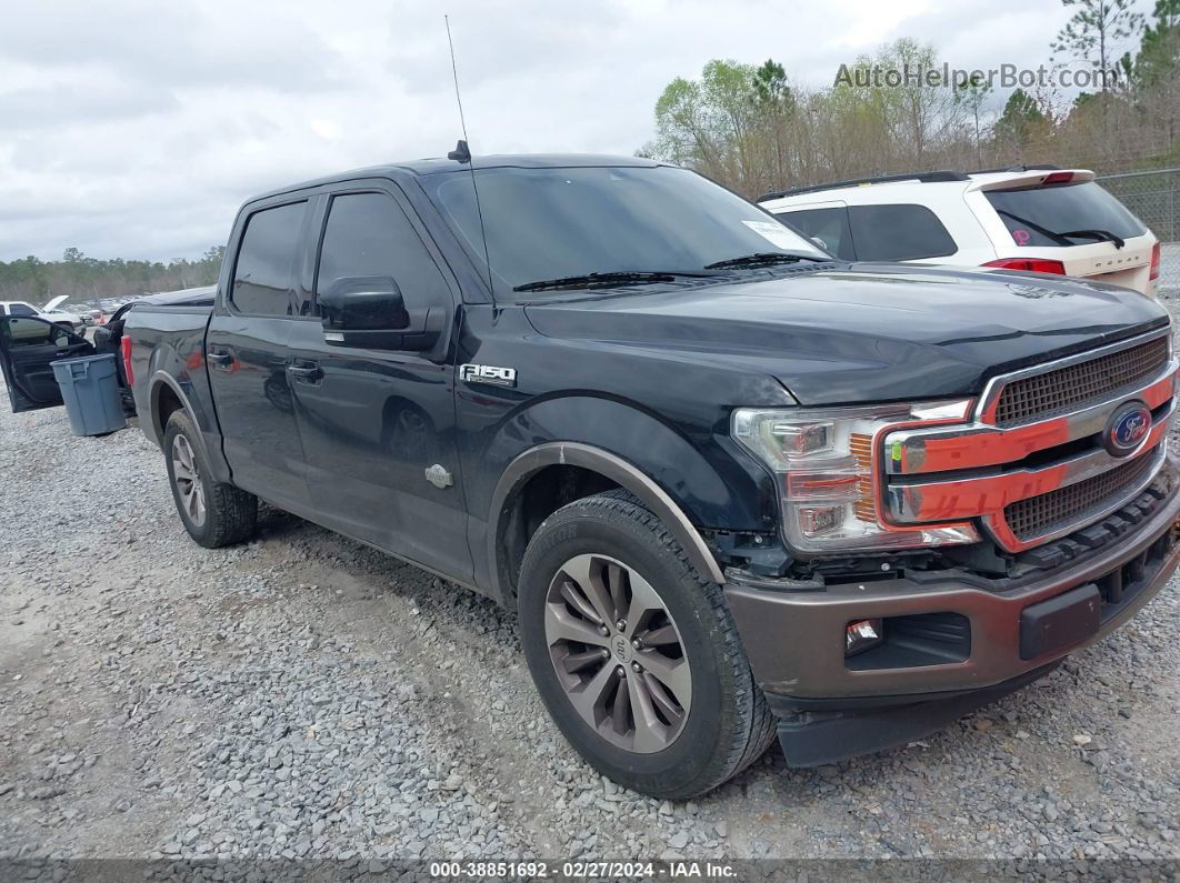 2019 Ford F-150 King Ranch Black vin: 1FTEW1C43KFC12058