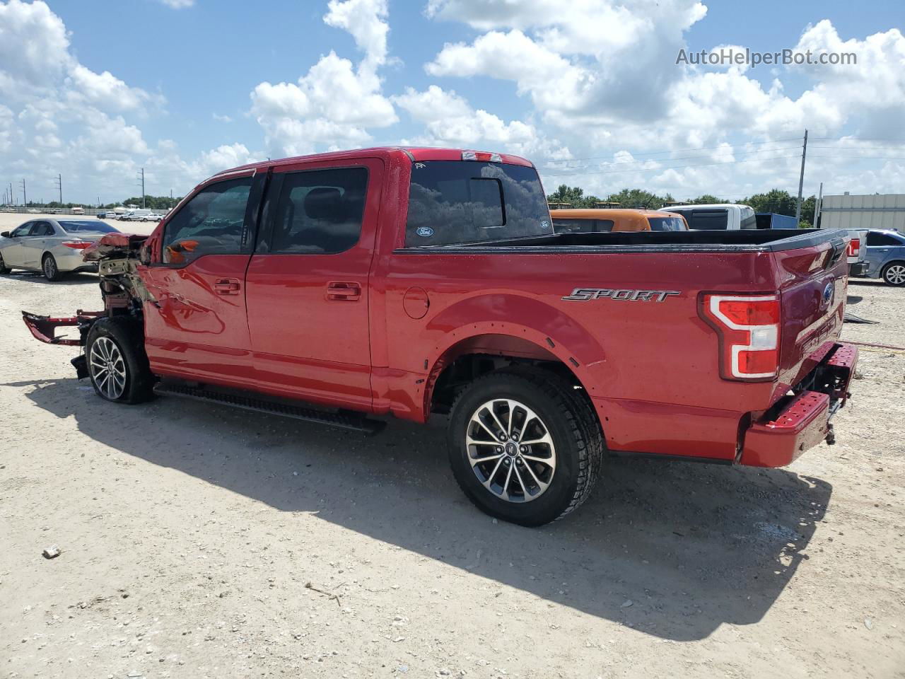 2020 Ford F150 Supercrew Red vin: 1FTEW1C43LFC17889