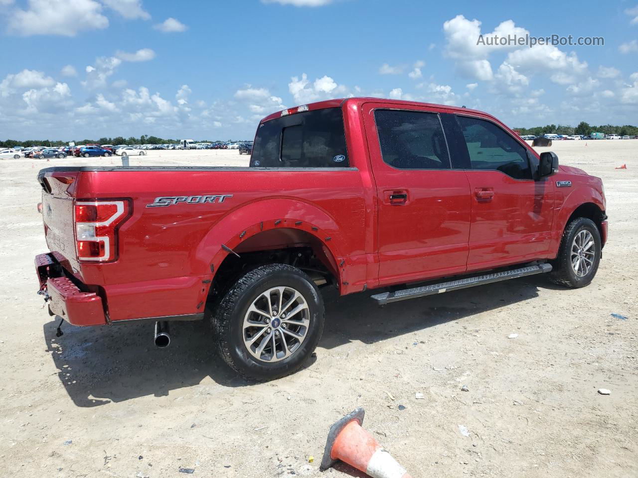 2020 Ford F150 Supercrew Red vin: 1FTEW1C43LFC17889