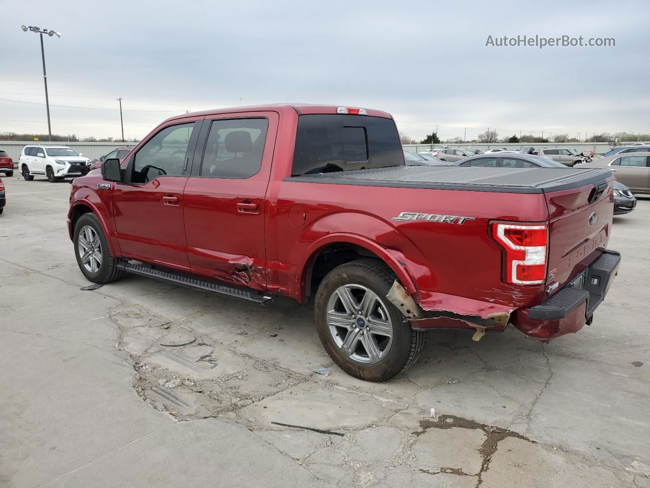 2019 Ford F150 Supercrew Red vin: 1FTEW1C45KKE34267