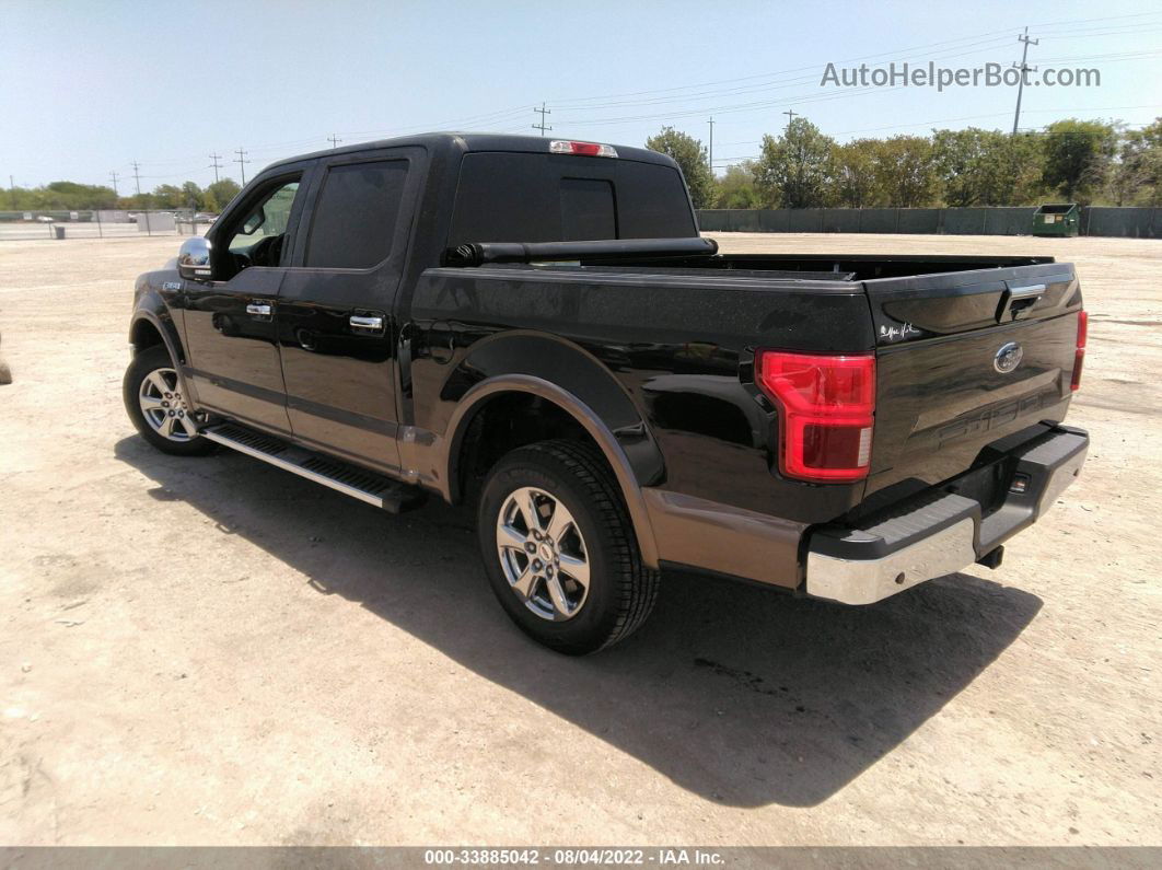 2018 Ford F-150 Lariat Черный vin: 1FTEW1C50JKE29534