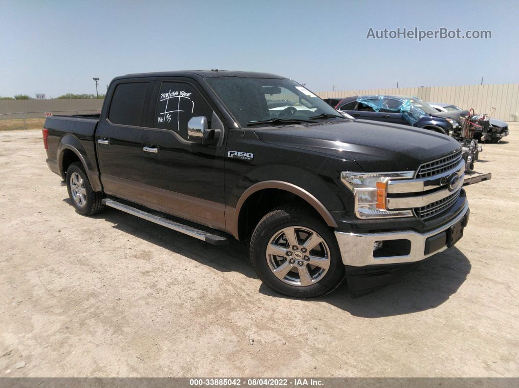 2018 Ford F-150 Lariat Черный vin: 1FTEW1C50JKE29534