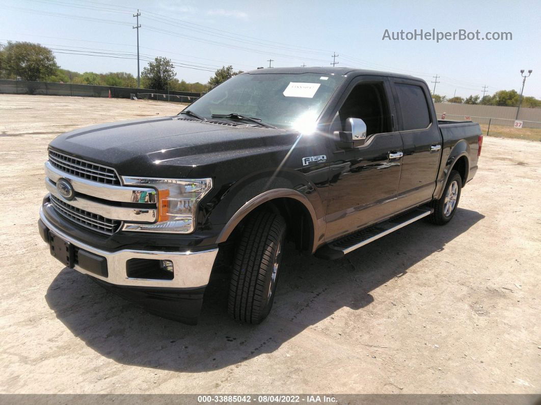 2018 Ford F-150 Lariat Черный vin: 1FTEW1C50JKE29534