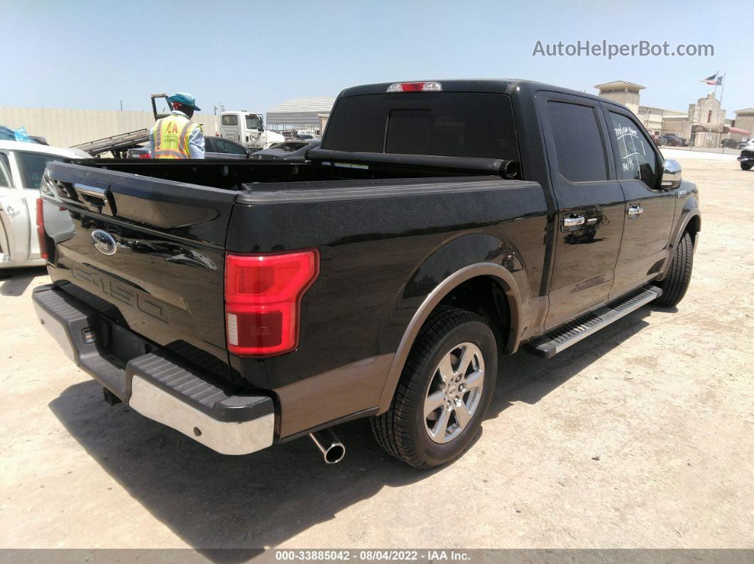 2018 Ford F-150 Lariat Black vin: 1FTEW1C50JKE29534