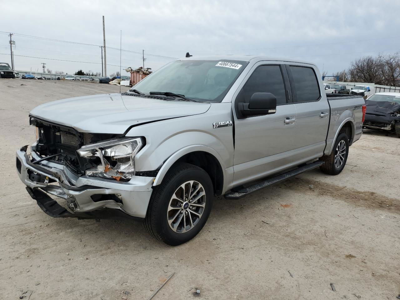 2020 Ford F150 Supercrew Silver vin: 1FTEW1C50LFC83681