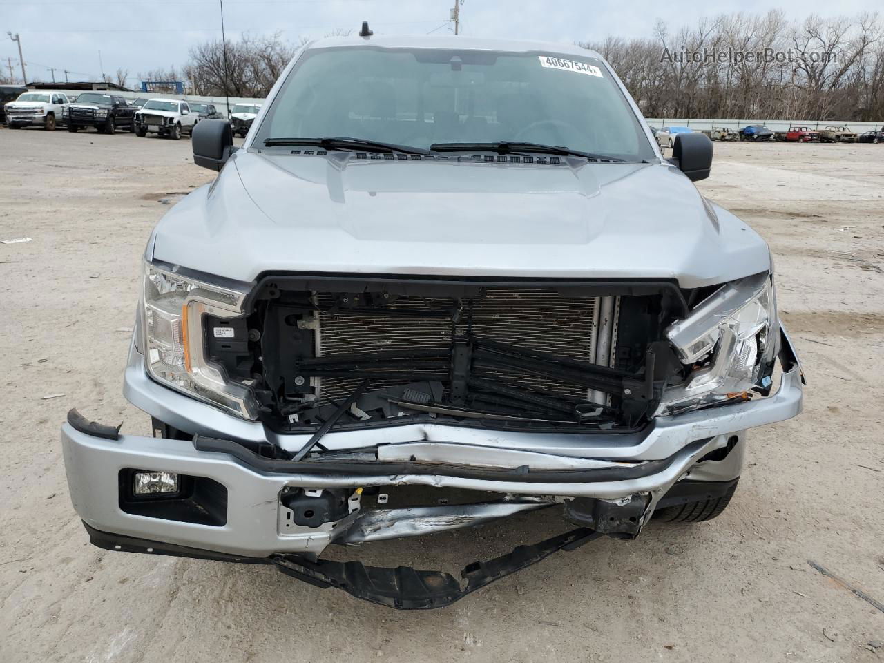 2020 Ford F150 Supercrew Silver vin: 1FTEW1C50LFC83681