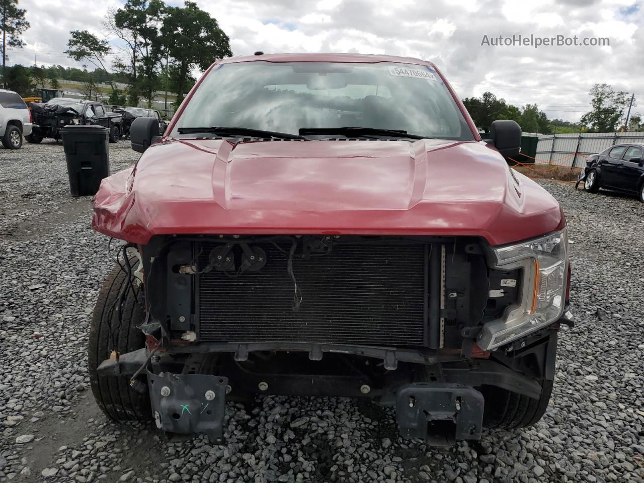 2018 Ford F150 Supercrew Red vin: 1FTEW1C52JFB50059