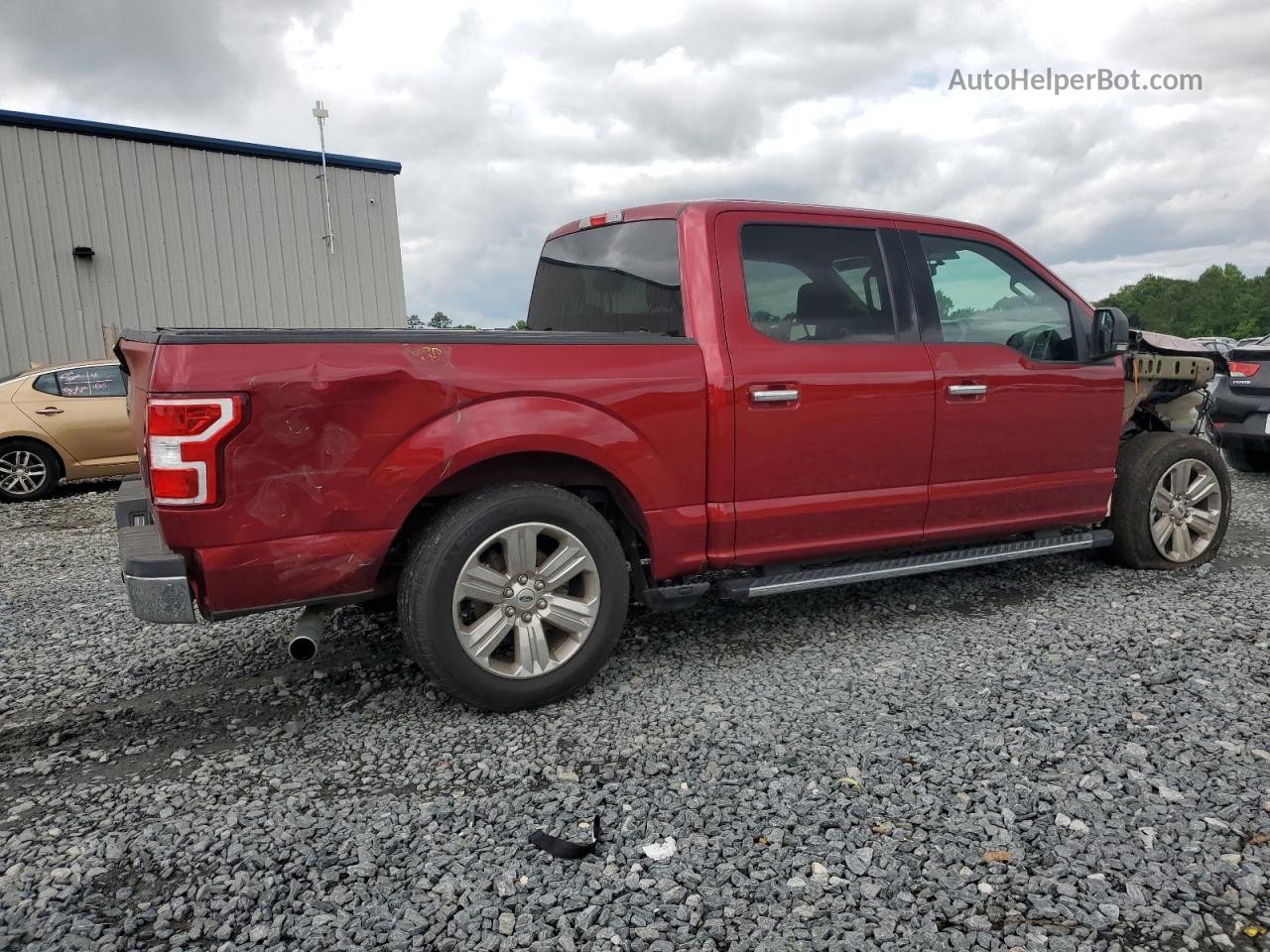 2018 Ford F150 Supercrew Red vin: 1FTEW1C52JFB50059