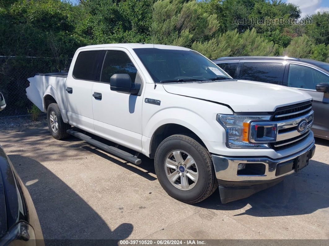 2018 Ford F-150 Xlt White vin: 1FTEW1C52JKD46655