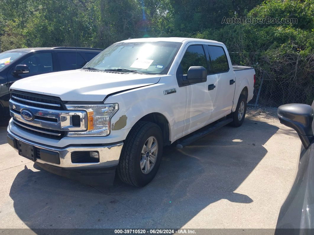 2018 Ford F-150 Xlt White vin: 1FTEW1C52JKD46655