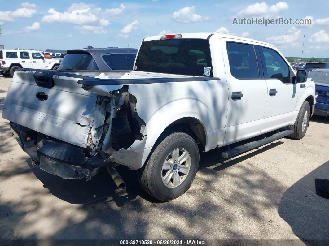 2018 Ford F-150 Xlt White vin: 1FTEW1C52JKD46655