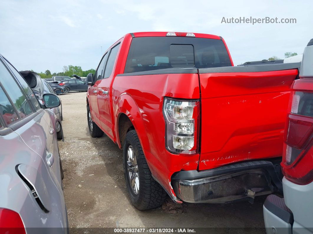 2019 Ford F-150 Xlt Red vin: 1FTEW1C54KFB01141