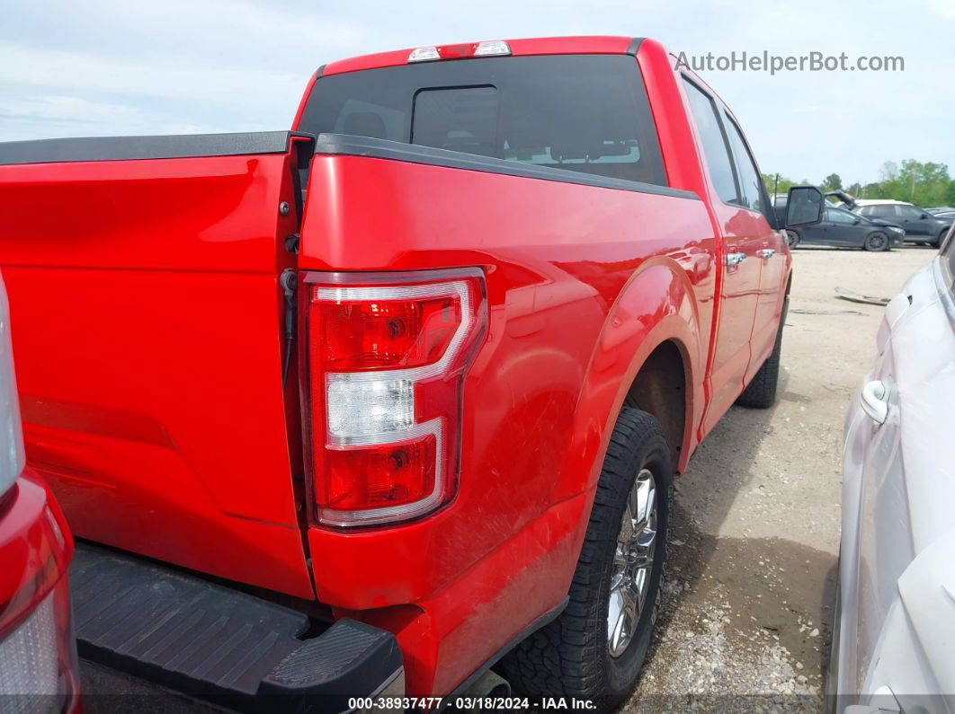 2019 Ford F-150 Xlt Red vin: 1FTEW1C54KFB01141