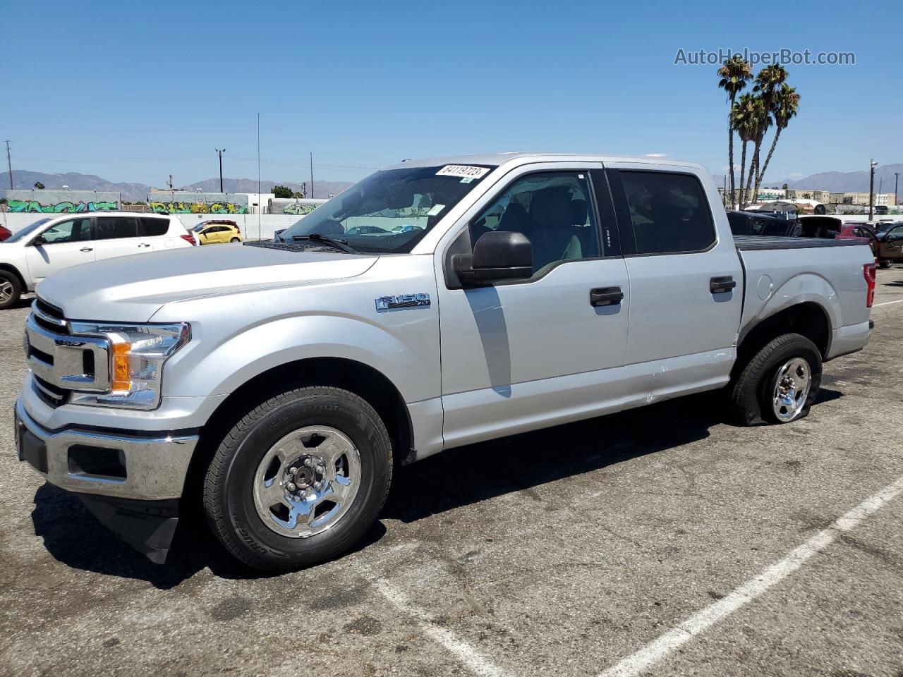 2018 Ford F150 Supercrew Silver vin: 1FTEW1C55JKC87987