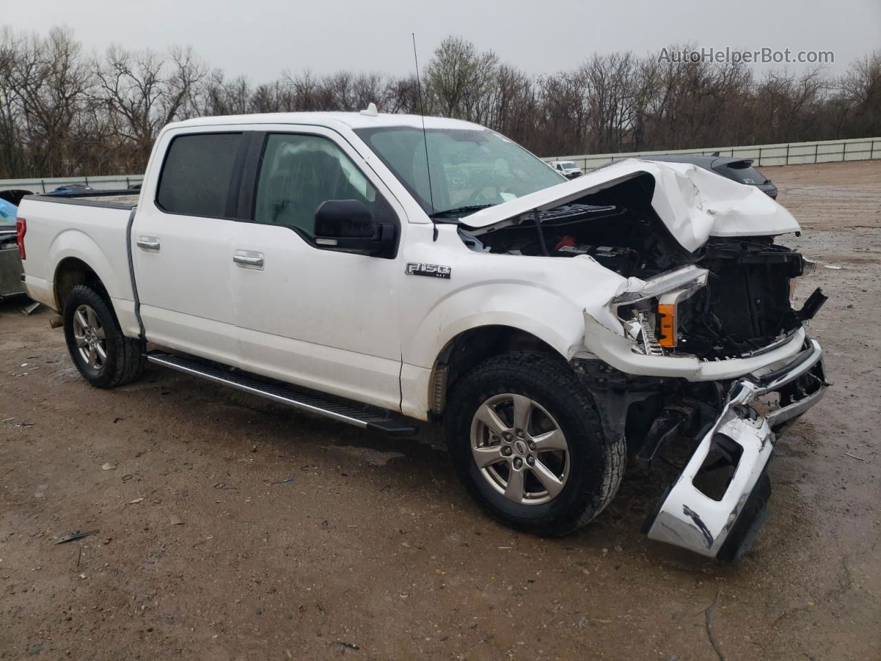 2018 Ford F150 Supercrew White vin: 1FTEW1C57JKC80779