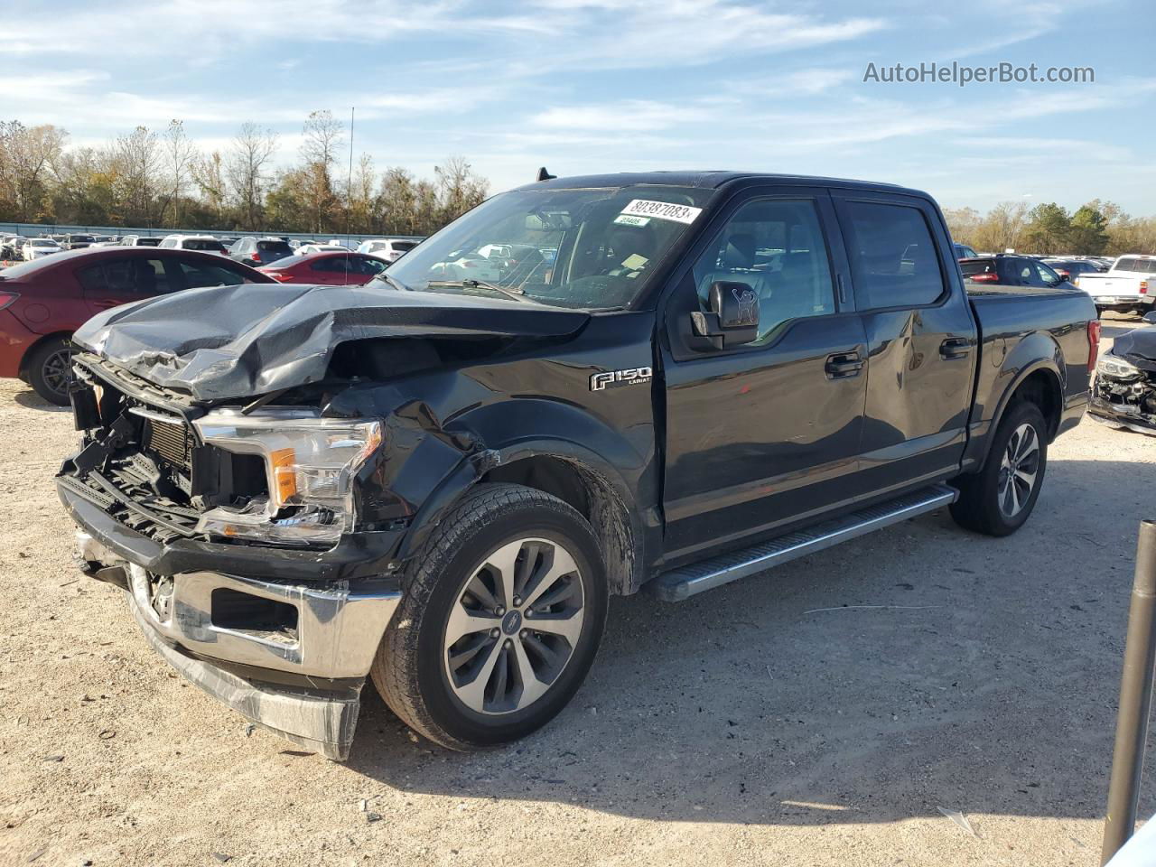 2020 Ford F150 Supercrew Черный vin: 1FTEW1C57LKD27604