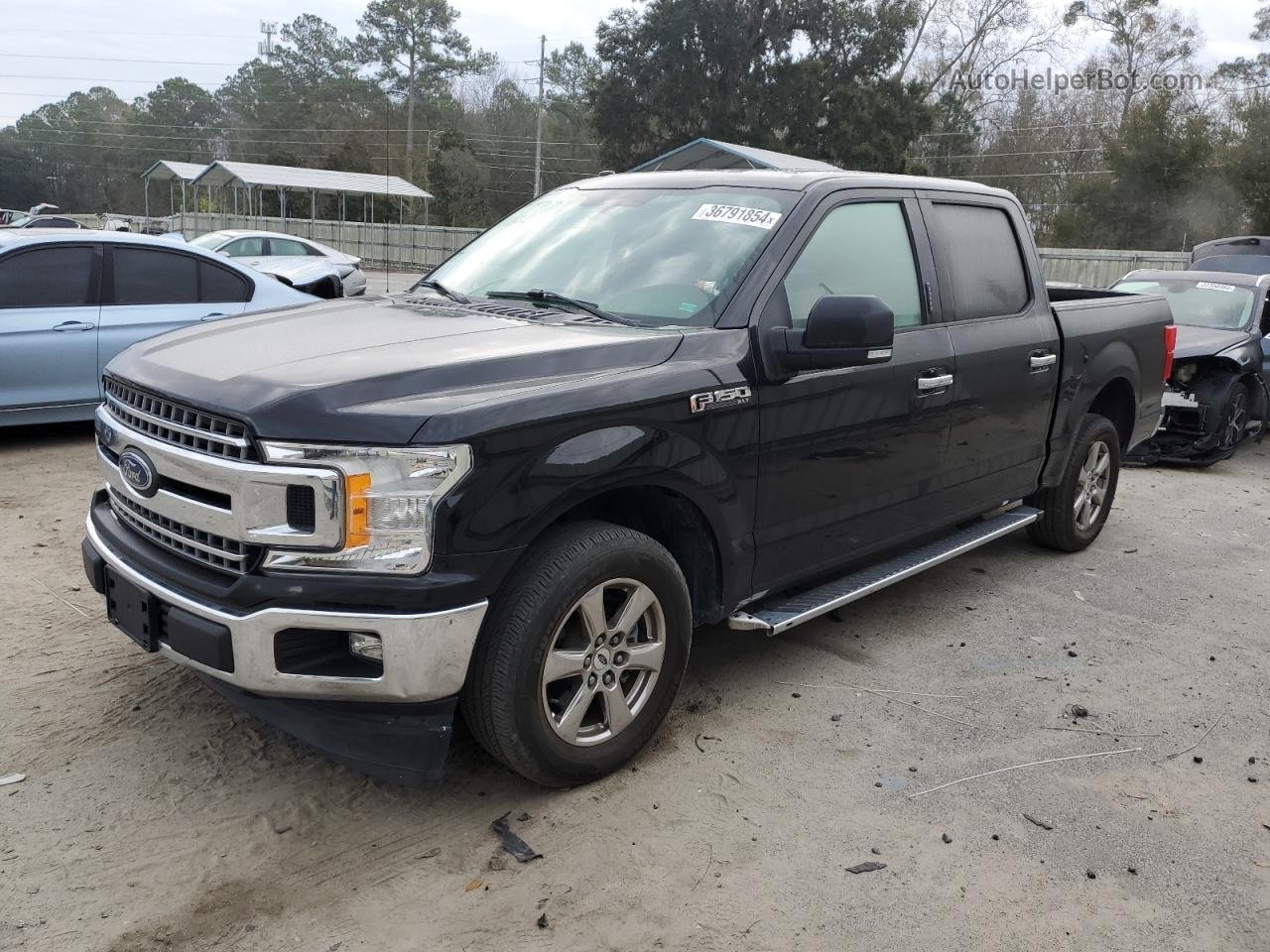 2018 Ford F150 Supercrew Black vin: 1FTEW1C58JFB94339