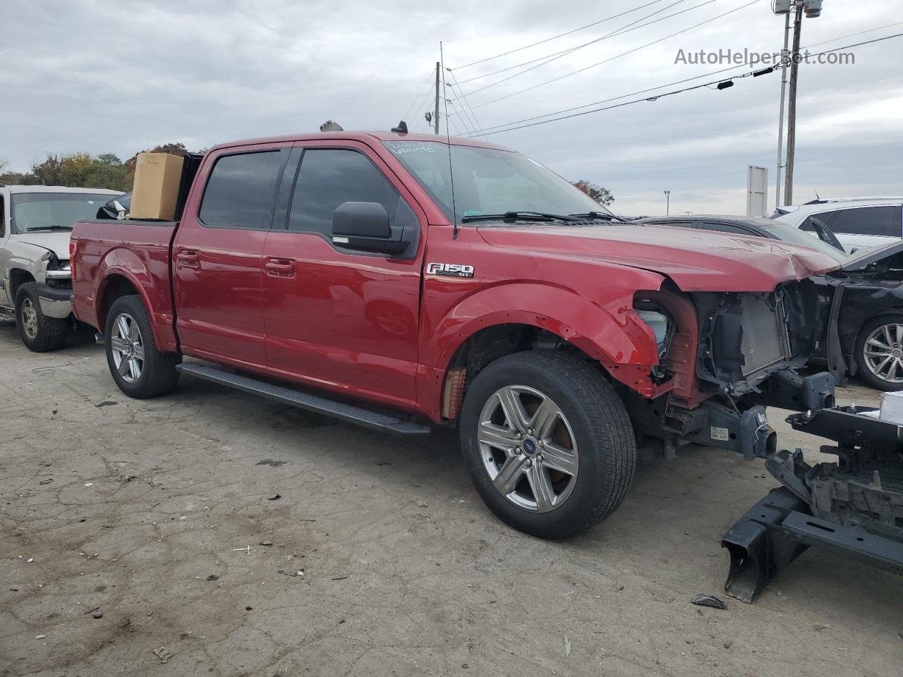 2019 Ford F150 Supercrew Red vin: 1FTEW1C58KFA07053