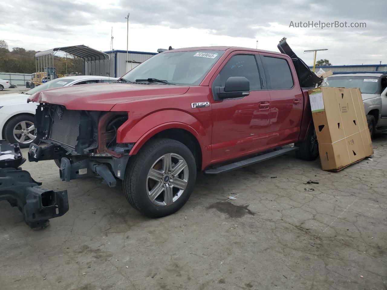 2019 Ford F150 Supercrew Красный vin: 1FTEW1C58KFA07053