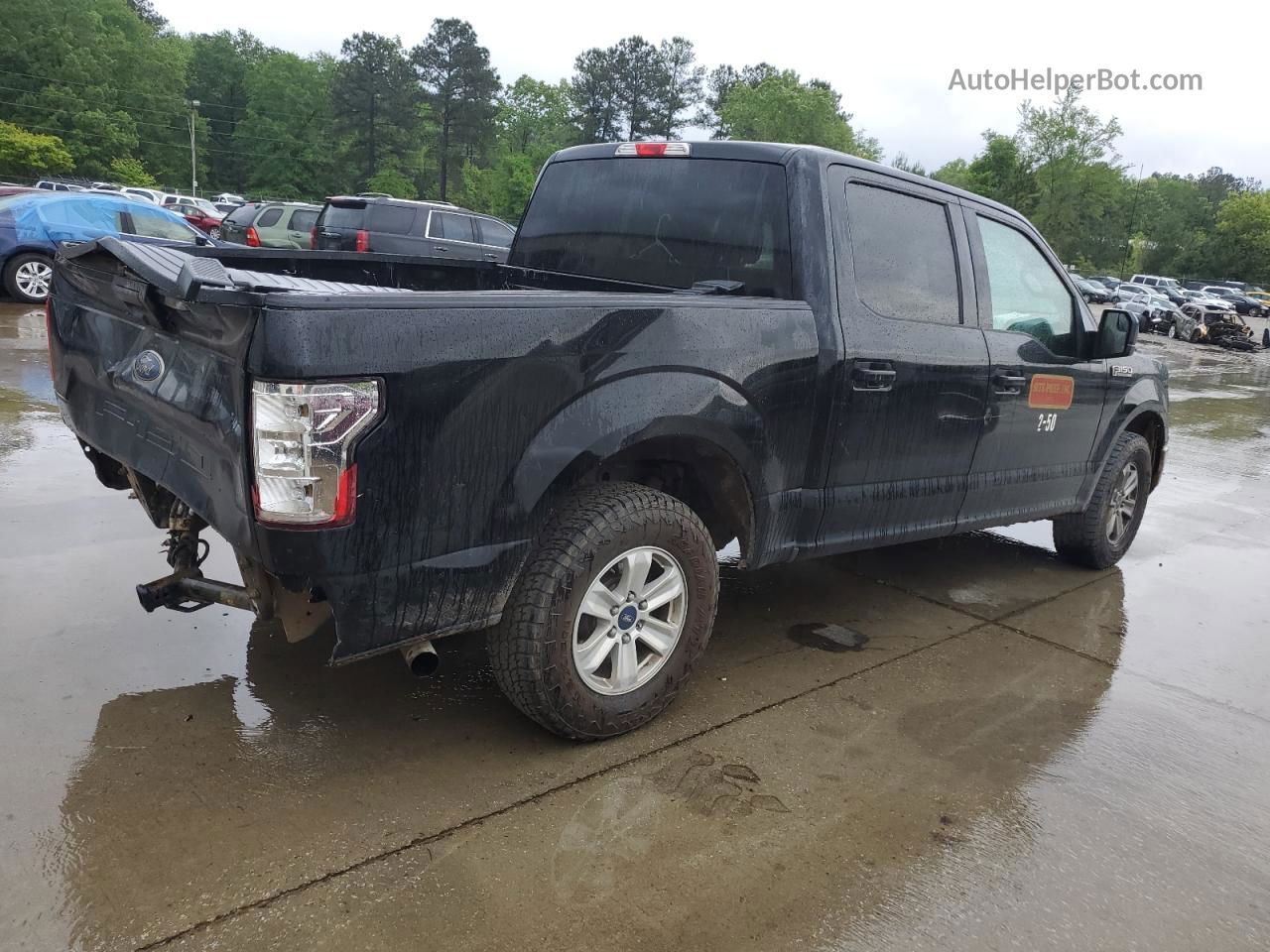 2018 Ford F150 Supercrew Black vin: 1FTEW1C59JFC64348