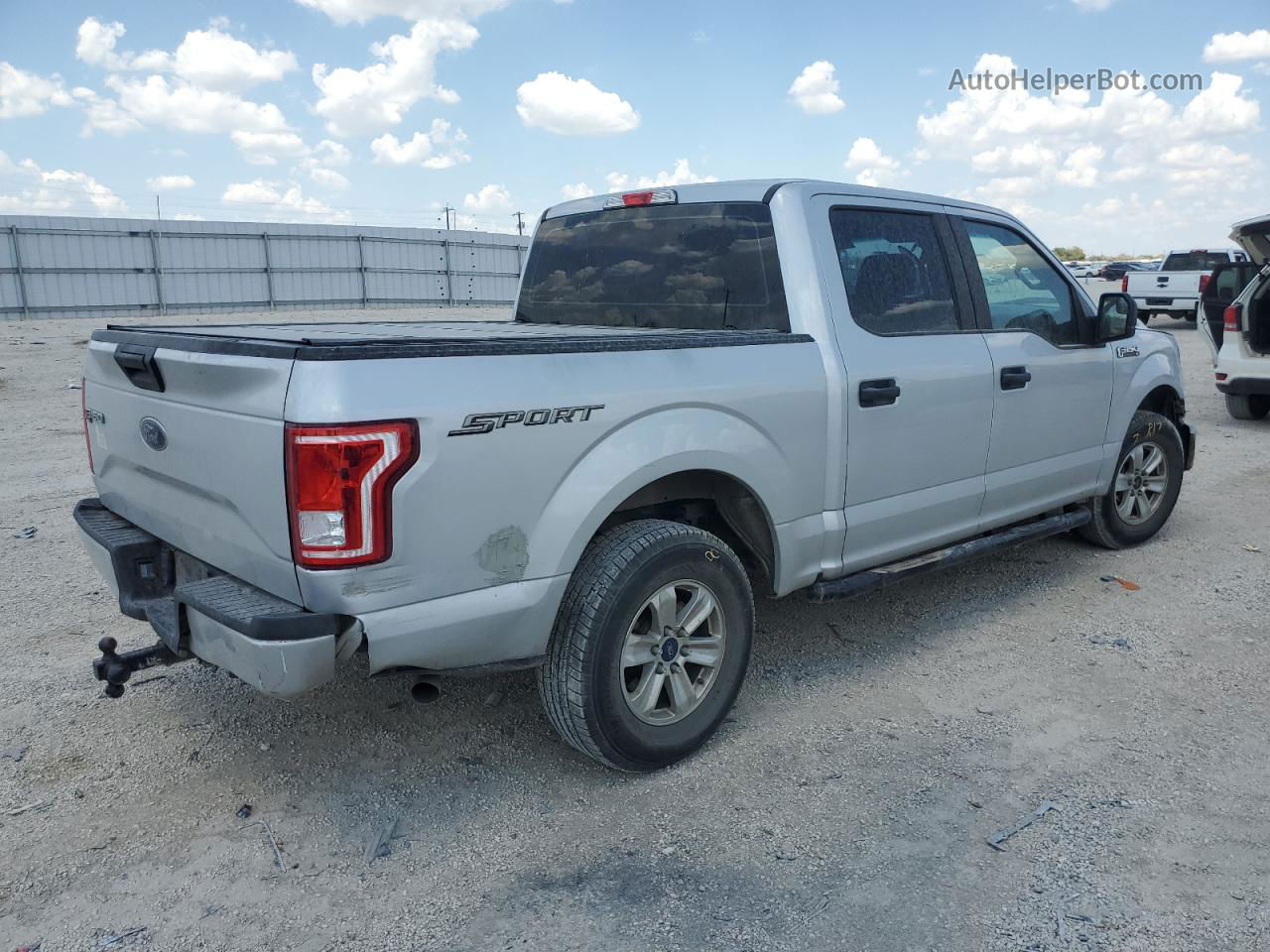 2017 Ford F150 Supercrew Silver vin: 1FTEW1C80HKC23330