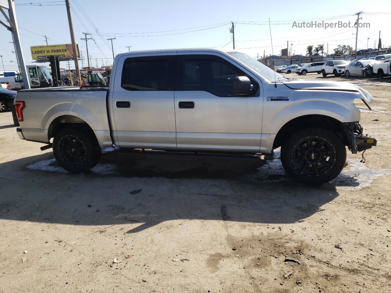 2017 Ford F150 Supercrew Silver vin: 1FTEW1C82HKC35446