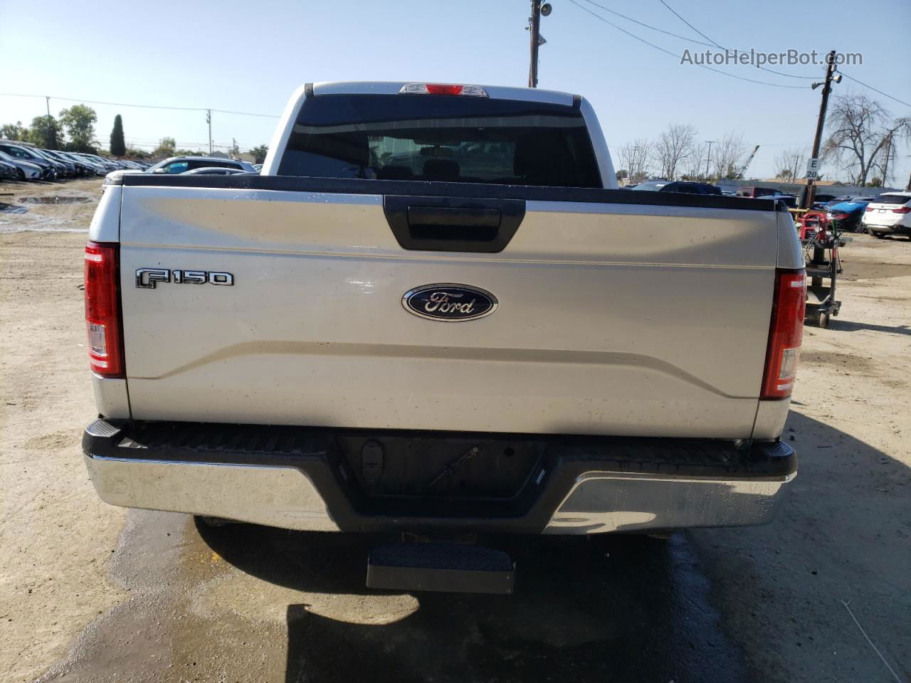 2017 Ford F150 Supercrew Silver vin: 1FTEW1C82HKC35446