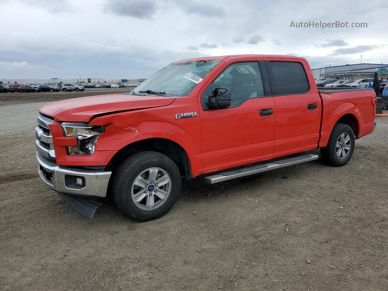 2017 Ford F150 Supercrew Red vin: 1FTEW1C82HKD32842