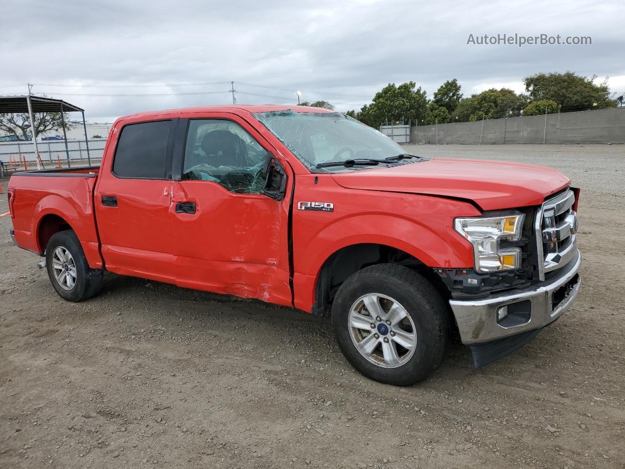 2017 Ford F150 Supercrew Red vin: 1FTEW1C82HKD32842